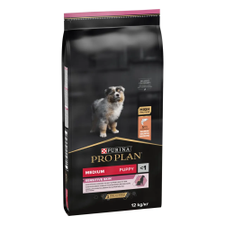 Purina Pro Plan Medium Puppy Sensitive Skin 12 кг - для цуценят середніх порід з лососем