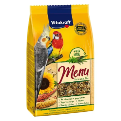 Vitakraft Menu Vital Complex для средних попугаев с медом 1 кг
