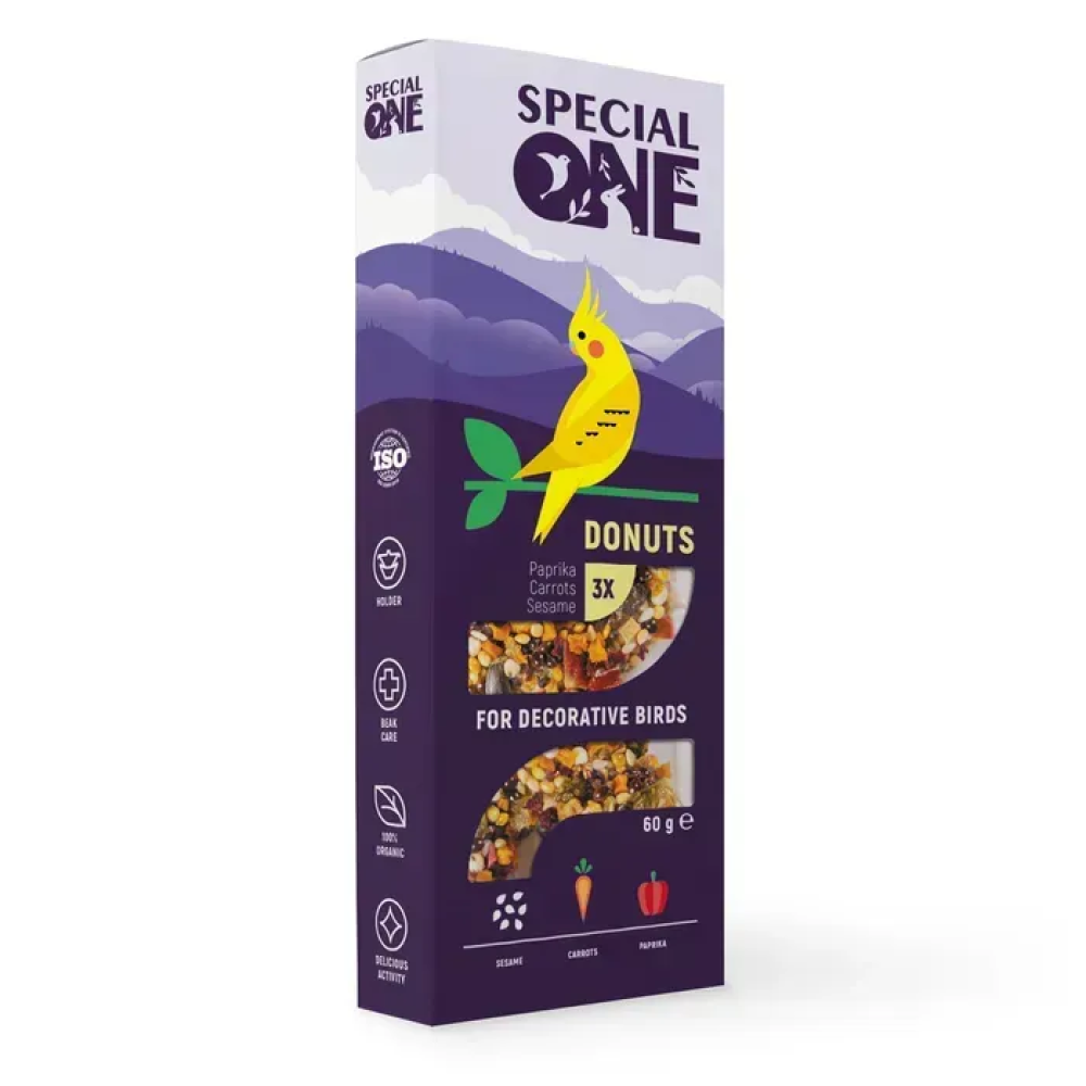Ласощі для птахів Special One «Пінчики» 60 г/3 шт (смородина, ехінацея, виноград)
