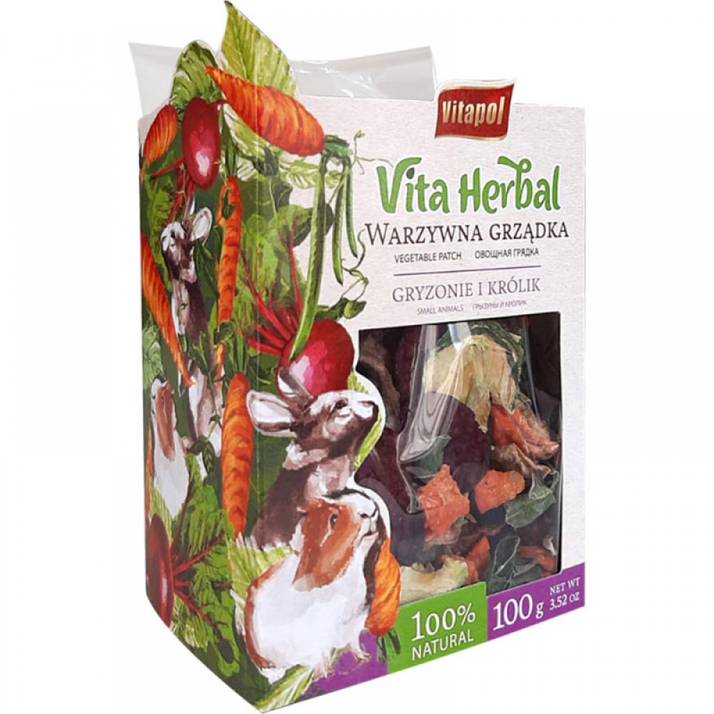 Корм Vitapol Vita Herbal для грызунов, овощная грядка 100 г