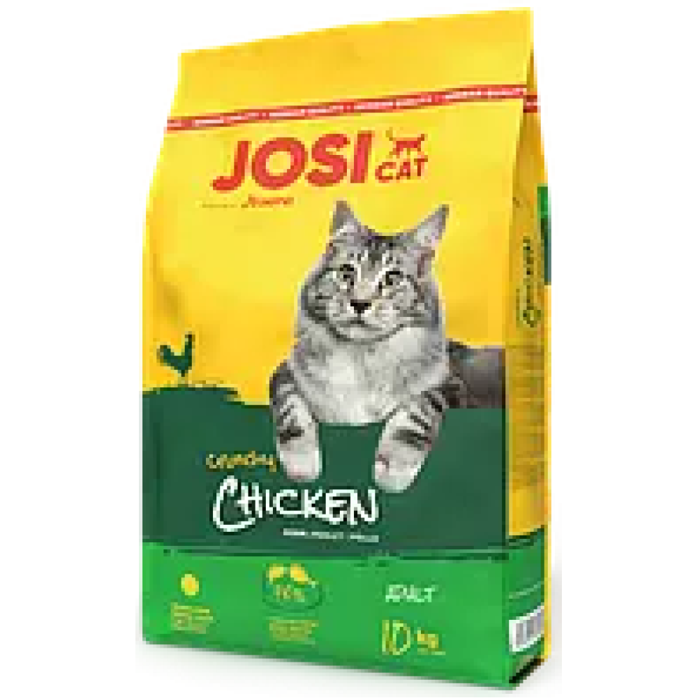 JosiCat Crunchy Chicken 10кг корм для котів з куркою