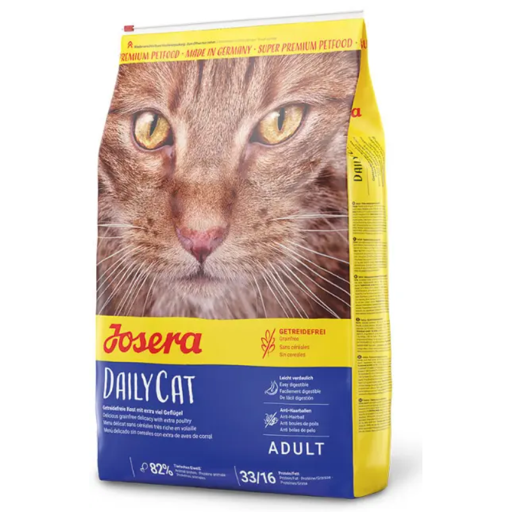 Josera DailyCat 10кг беззерновий корм для кішок (птиця)