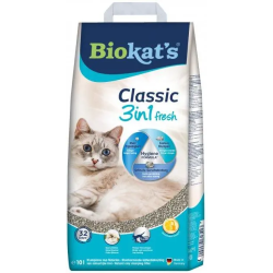 Biokat's Classic Fresh 3in1 10л/10кг – наполнитель из глины (фреш)