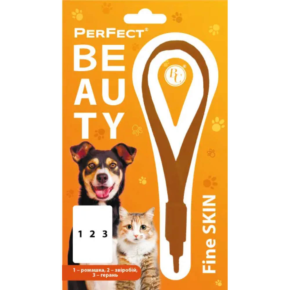 PerFect Beauty Fine Skin ошейник с фитотерапией для кошек и мелких пород собак (ромашка, зверобой, герань)