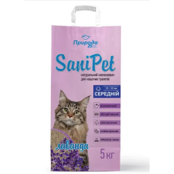 Природа Sani Pet наповнювач бентонітовий 5 кг (лаванда)