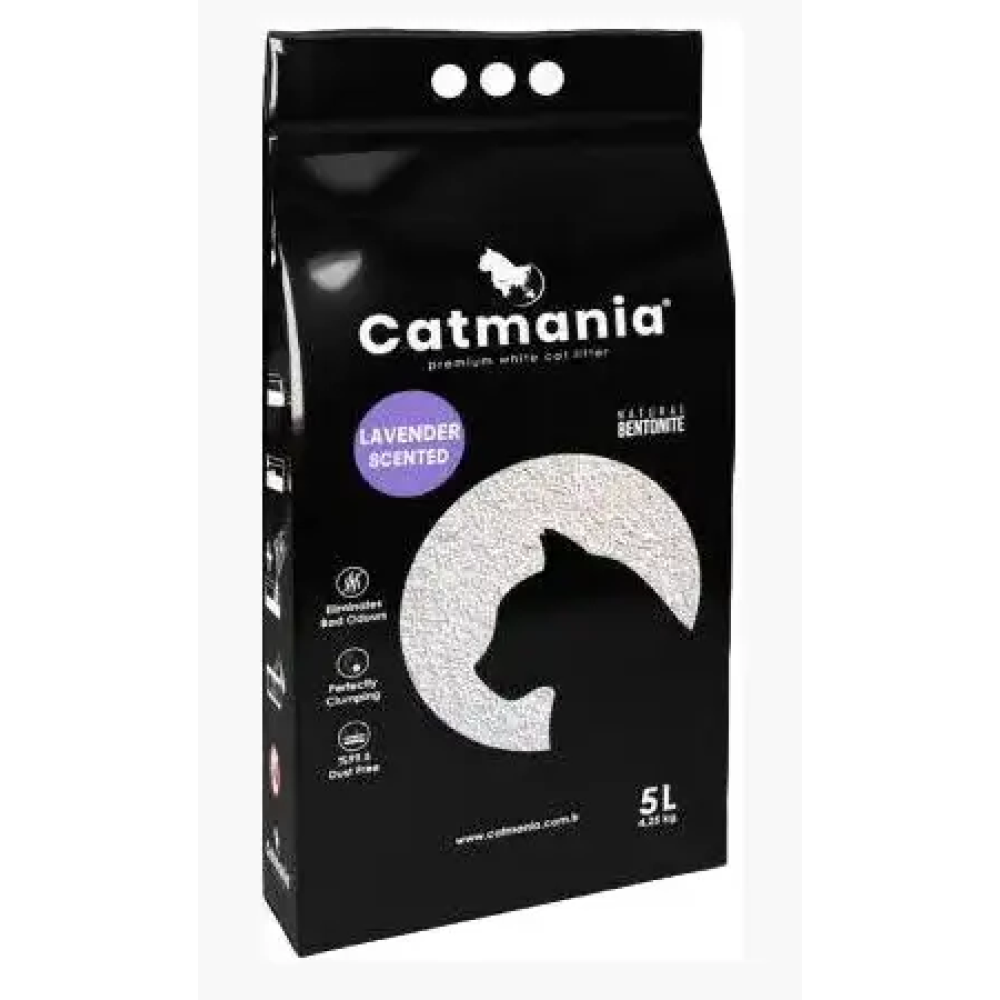 Catmania бентонітовий наповнювач 5л (лаванда)