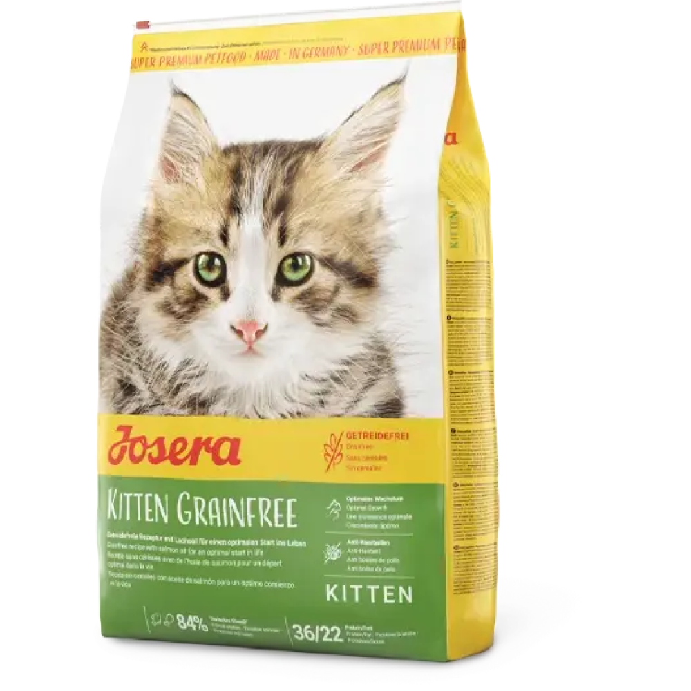Josera Kitten Grainfree 10кг беззерновий корм для кошенят з вовно вивідним ефектом