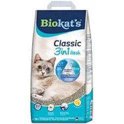 Biokat's Classic Fresh 3in1 10л/10кг – наполнитель из глины (фреш)
