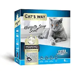 Cat's Way бентонитовый наполнитель 6л (марсельское мыло)