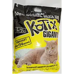 Силікагель 15 л Kotix — наповнювач для туалету