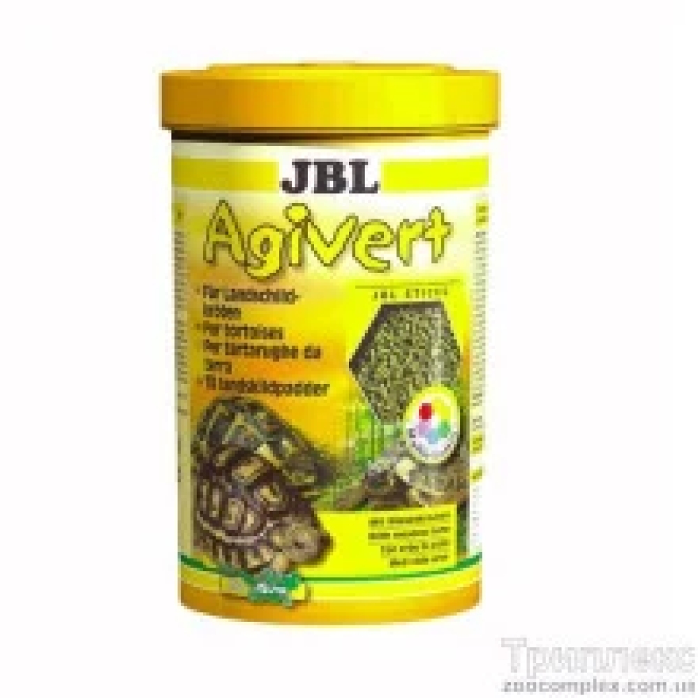 Основной корм JBL Agivert для сухопутных черепах длиной 10-50 см, 250 мл