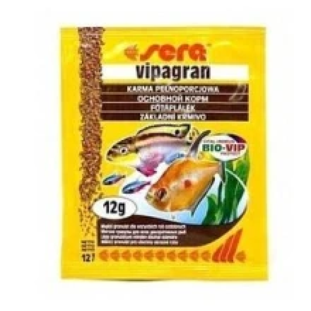 Sera Vipagran корм для всех аквариумных рыб в гранулах, 12 г