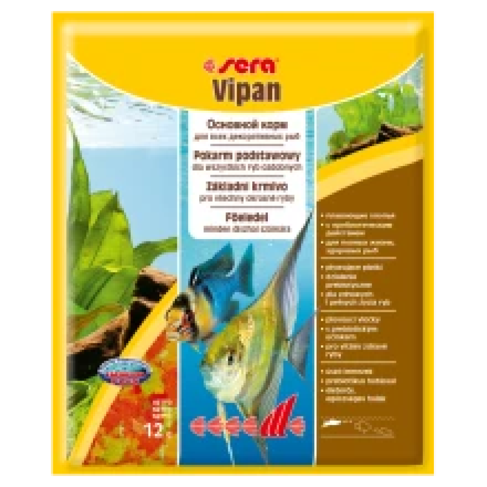 Sera Vipan универсальный корм в виде хлопьев, 12 g