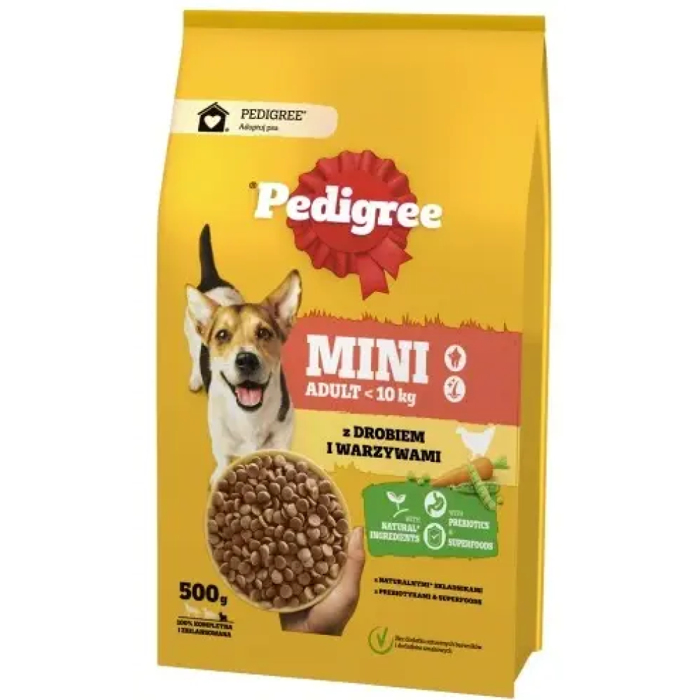 Pedigree Adult Mini корм для собак 500г (курица)